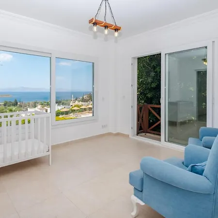 House With Sea View And Shared Pool In Bodrum 터그트레이스